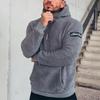 New Autumn and Winter Plush Hooded Single-breasted Sports Daily Men's Loose Cardigan Jacket Sweatshirt