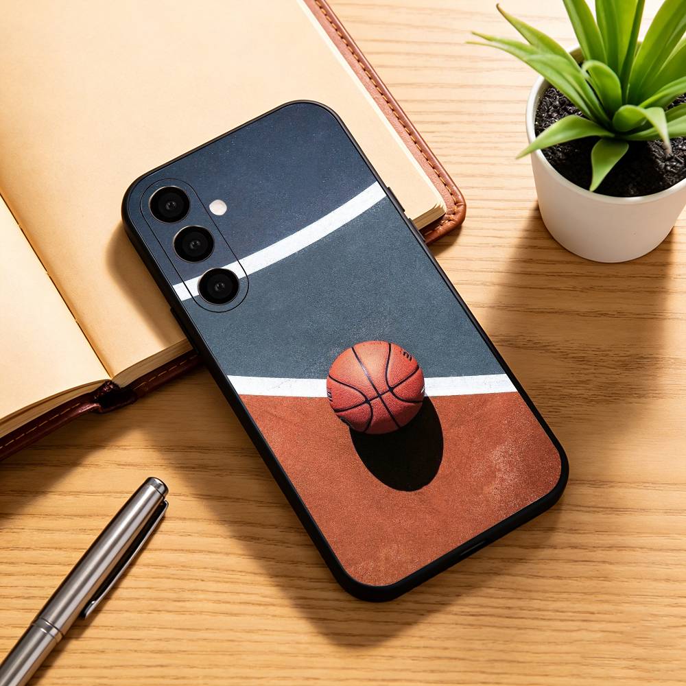 B-basketball D-dunk Phone Case For Samsung Galaxy A73,A72,A71,A70,A53,A52,A51,Others Soft Black Cover