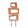 Wood Plant Bracket Leaf Shape Trellis Vine Support Stand Easy Installation Multifunctional
