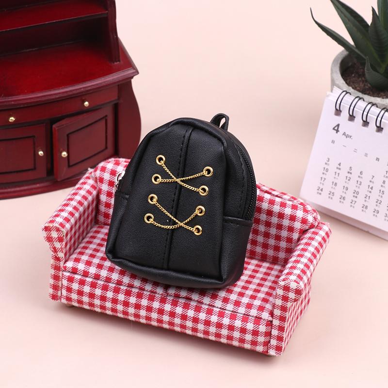 1:6 Dollhouse Miniature Backpack Chain Bag For 30Cm Doll Decor Play House Toy