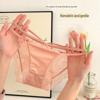 Кружевные трусики-брифы с заниженной талией из сетки нового стиля: Удобный, дышащий, сексуальный и бесшовный.