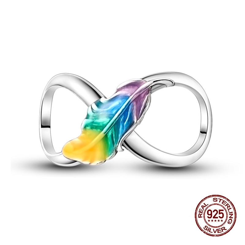 Классическая медная бабочка подсолнух перо морская звезда луна вечность бесконечность шармы бусины подходят для браслета 3 мм DIY ювелирные изделия