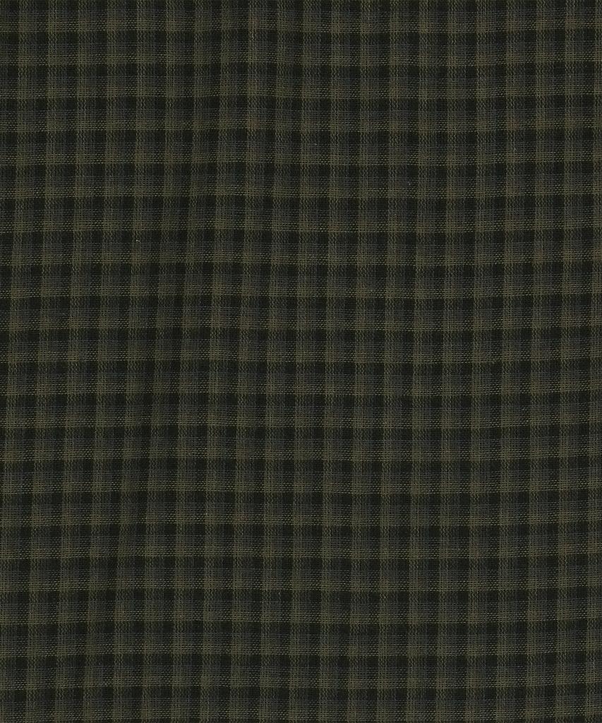 SLOWACID Gingham Check Short Sleeve Shirt [Khaki]