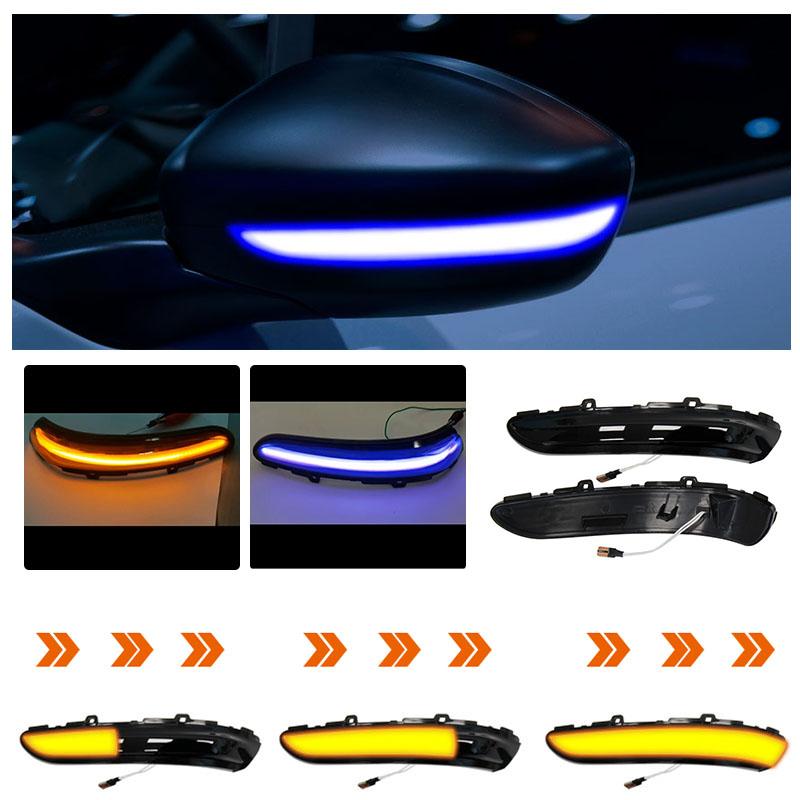 Dynamic Turn Signal Blinker Side Mirror Indicator Light Lamp for Peugeot 208 2008 12’-22 Citroen C3 MK3 C4 Cactus Opel Corsa F