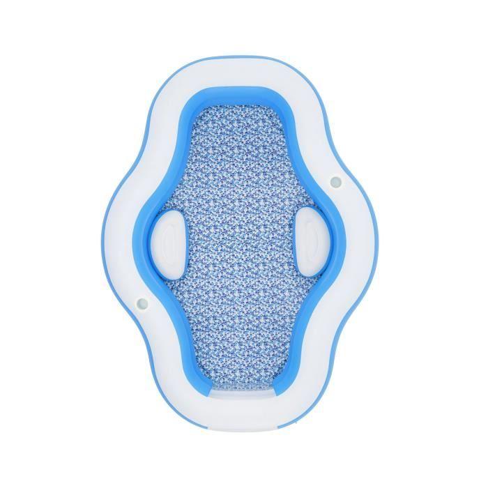 Piscine Gonflable Enfant - Bestway - Bateau avec Gouvernail et Parasol - 270x198x51 cm - Bleu