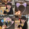 Glitter Cat Ear Hairband Girl Children Quicksand Crown Headband Cat Ears Party Hair Hoop Kids Hair Accessories Jewelry Headwear