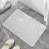 Bath Mat Super Absorbent Diatomite Floor Mat Non Slip SurfaceFast Drying Bathroom Rug Easy To Clean Door Mat