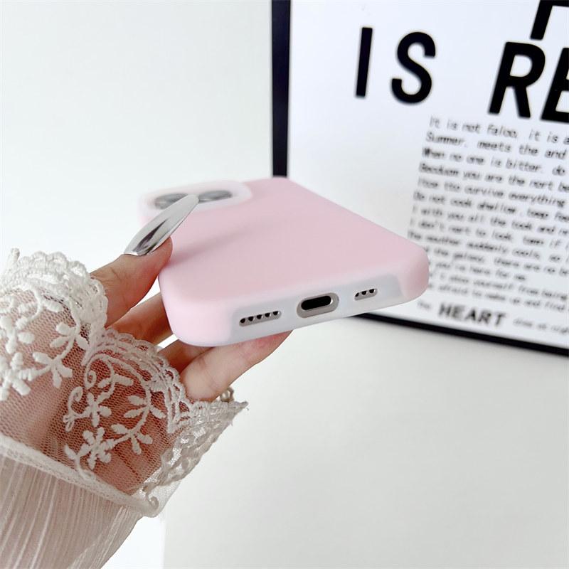 Простой чехол-желе из мягкого силикона в жидком состоянии карамельного цвета для iPhone 16 Pro Max 15 14 Plus 13 12 Pro 11, защитный чехол от падения