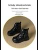 Martin Women's 8cm Height-Increasing Velvet Boots, Retro Thick-Soled High-Tops for Autumn/Winter 2024.