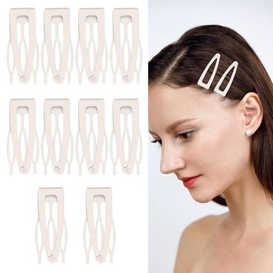 10Pcs Double Grip Hair Clips Women Metal Snap Hair Barrettes Retro Small Hair Pins Headdress Hair Accessories