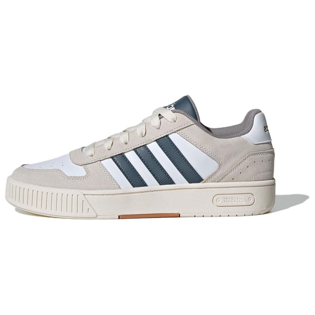 Adidas Neo D-Pad Classic Comfortable Versatile Low-Top Skate Shoes Unisex Sneakers White Blue Brown JH8812