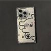 Transparent Square Back Tube Case Casing Protection For iPhone 11 13 16 ProMax 12 15 Plus 14 Pro Max Anti-Oxygen,HELLO DOG Pattern