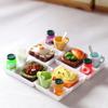 5Pcs/Set Dollhouse Bread Jam Dinner Plate Cup Spoon For Kitchen Accessoreis