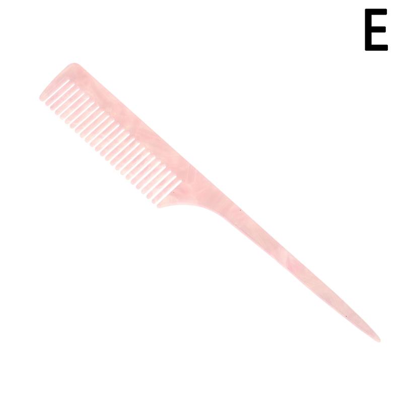 Высококачественный ацетатный корейский стиль, простая мраморная текстура, длинная ручка, заостренный хвост, антистатическая парикмахерская расческа