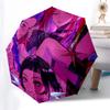 Vivid Anime Characters Circular Wall Art PrintUmbrella with Cute Design,Portable 3-Fold Compact Umbrella for Men&Women,Valentine's Day Mothe