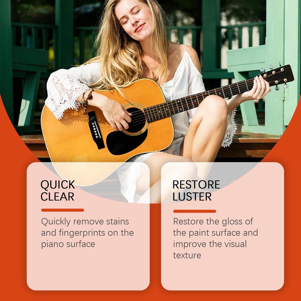 Кондиционер для чистки гитары 2-в-1, чистящее средство для деревянных инструментов, очиститель для гитарных струн, 120 мл
