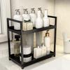 2 Tier Multifunctional Large-Capacity Countertop Storage Rack for Bathroom Cosmetic  Storage or Kitchen Spice Holder