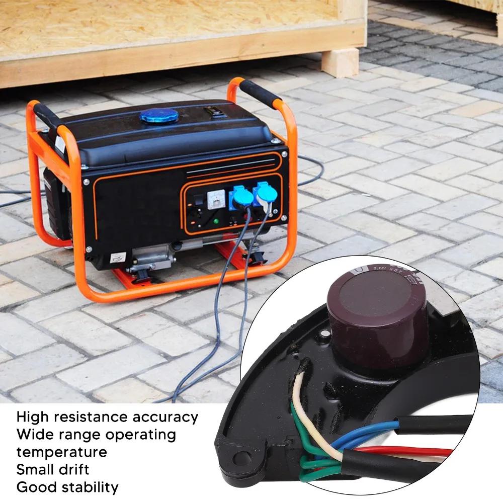 Автоматический регулятор напряжения 5-7,5 кВт, 3 фазы, 8 проводов, стиль «Полумесяц», Регулятор напряжения AVR для генератора, Выпрямитель, Электрические системы