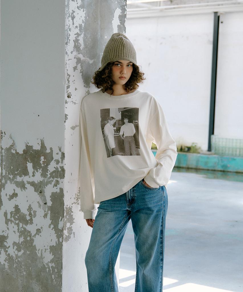 GREENBUTTER Monochrome Pigment Tee (L/Beige)