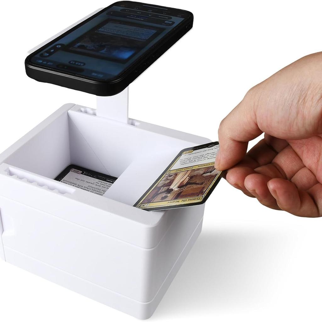 Foldable Card Scanner Stand for MTG Card Slinger for Fast Scan & Price Check Trading Card Scanner Holder Fits for ManaBox App