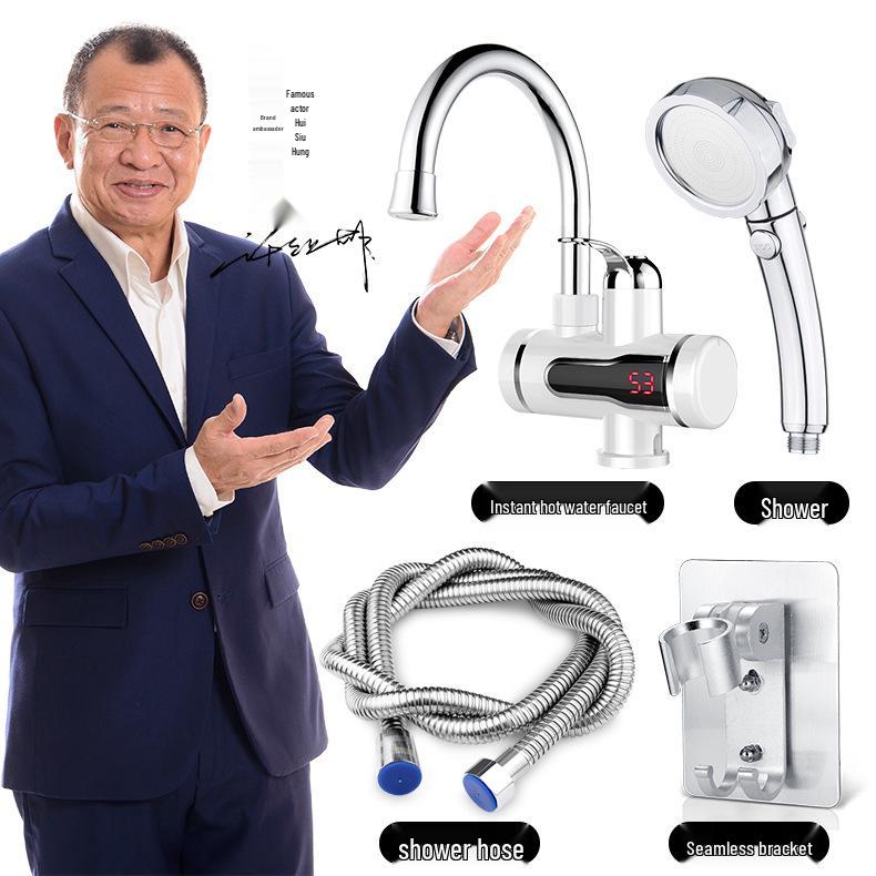 Мгновенный нагрев, электрический душевой смеситель двойного назначения с нижним и боковым подводом