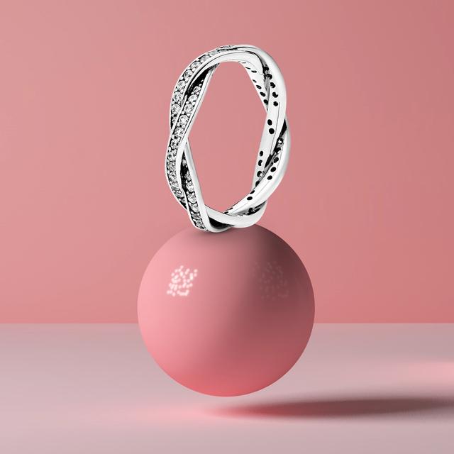 Модные 925 Серебряные Принцесса Тиара Корона Сверкающие Кольца Любовь Сердце Для Женщин Ювелирные Изделия Подарок На Годовщину