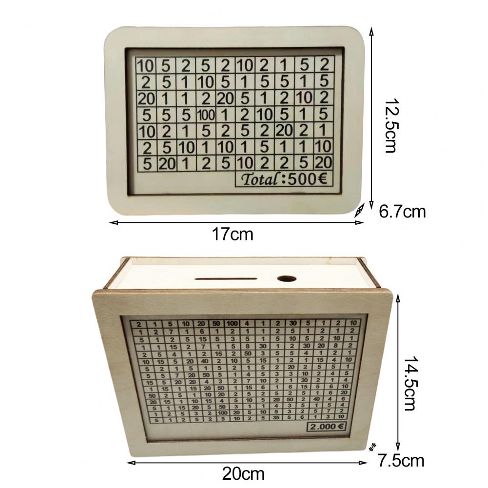 500/3000/10000 евро деревянная копилка со счетчиком копилка для монет контейнер для денег для детей и взрослых винтажная копилка