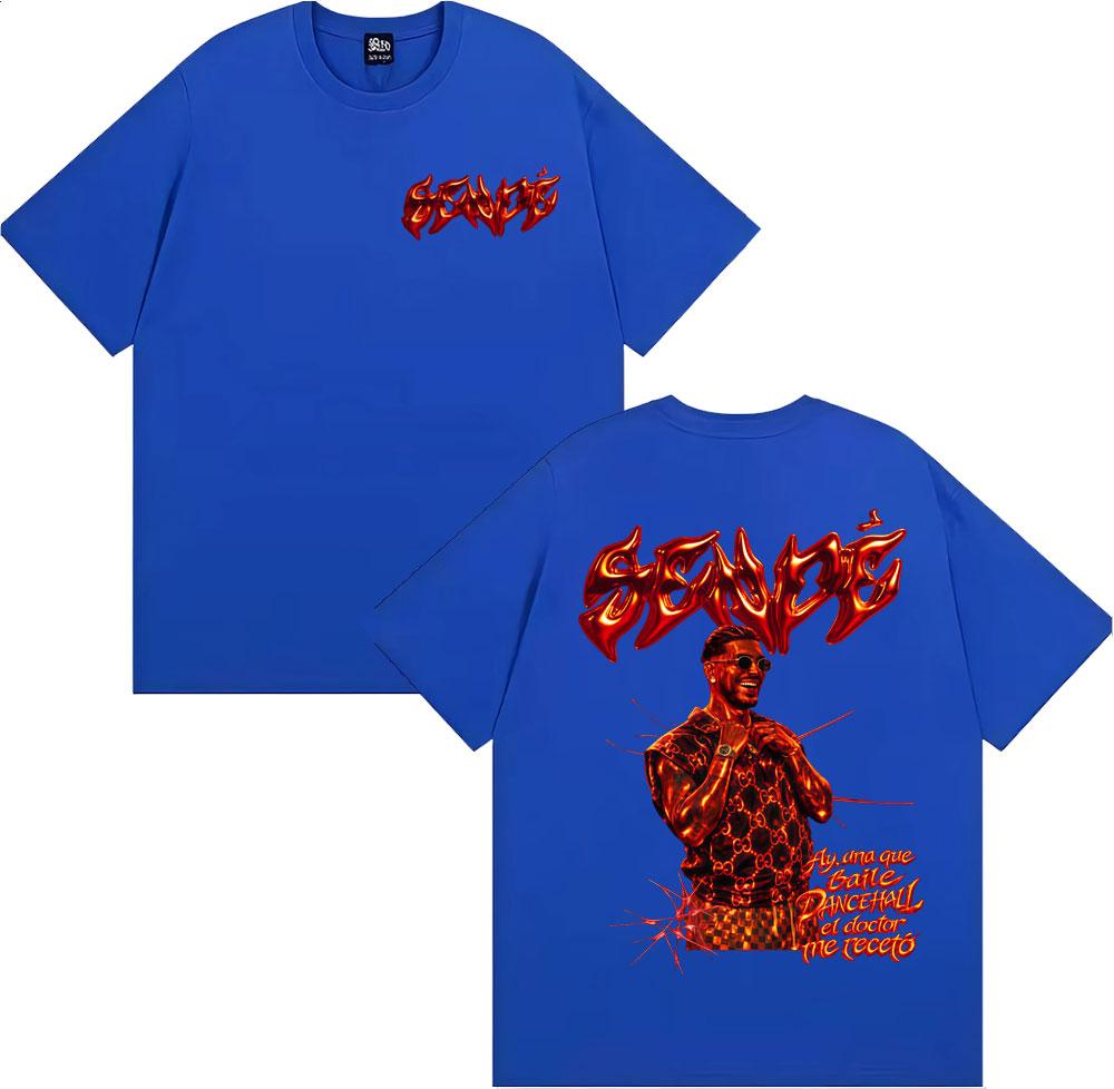 Rapper Ryan Castro Sende Album Tour 2026 Print T Shirts Unisexs Clothing Casual 100 Cotton T Shirt Vintage Gothic Classic Tshirt