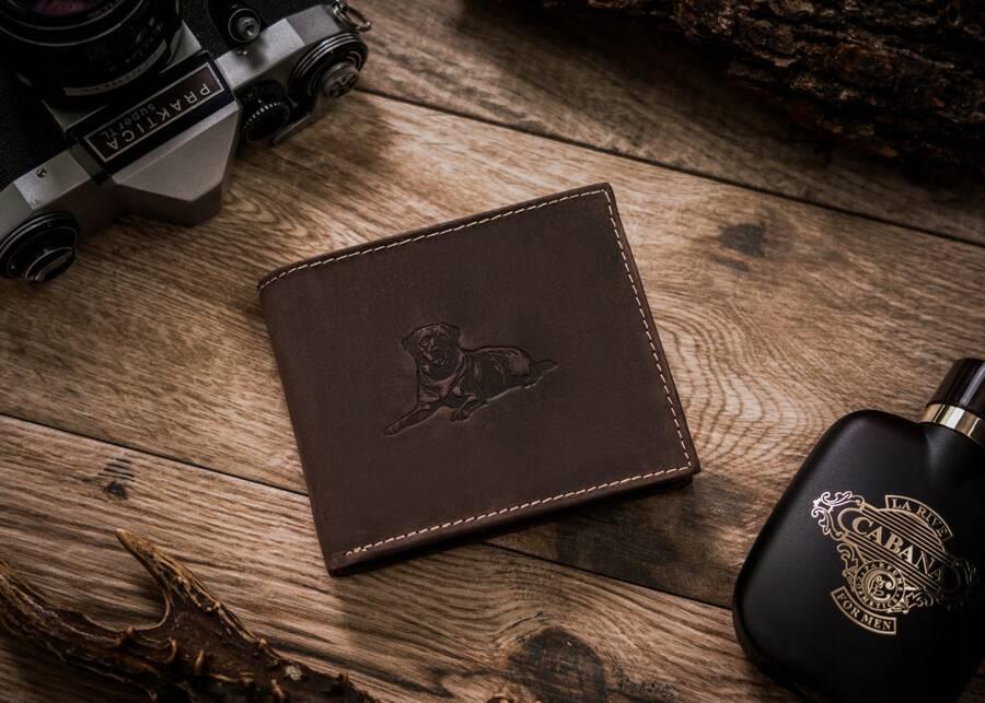 Large men's leather wallet - Always Wild