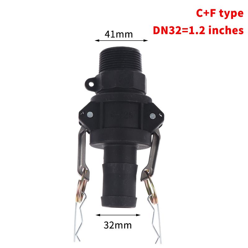 PP Quick Joint Type C+F Chemical Plastic Acid And Alkali Resistance Flexible Buckle Type Wire Hose Quick Connection Head C300