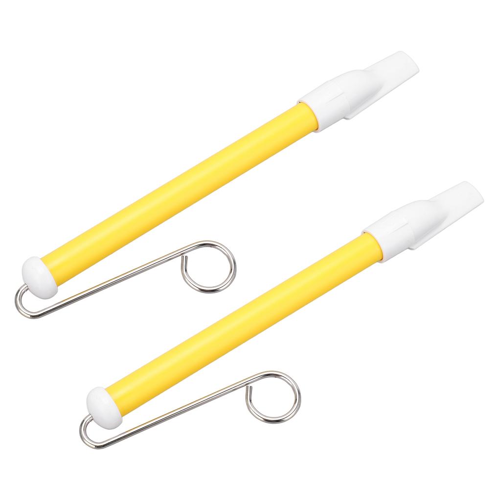 2 шт., игрушка-свисток, металлическая раздвижная флейта, профессиональный музыкальный инструмент для детей, начинающих
