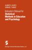 Книга Instructor's Manual for Statistical Methods In Education and Psychology