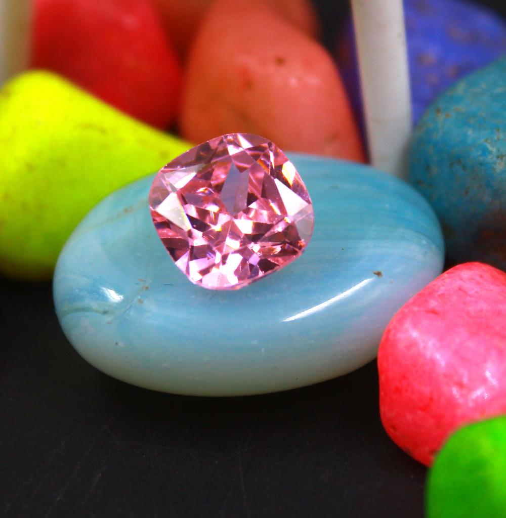 6.75 Carat Valentine Sale Cushion Shape Pink Sapphire Certified Sri Lanka Gemstone SN115