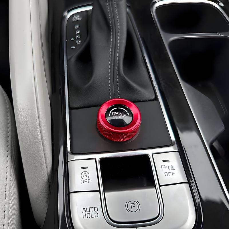 For Kia Telluride -2025 Car Tuning Aluminum Alloy Central Drive Model Switch Knob Ring Cover Trim Interior Accessories