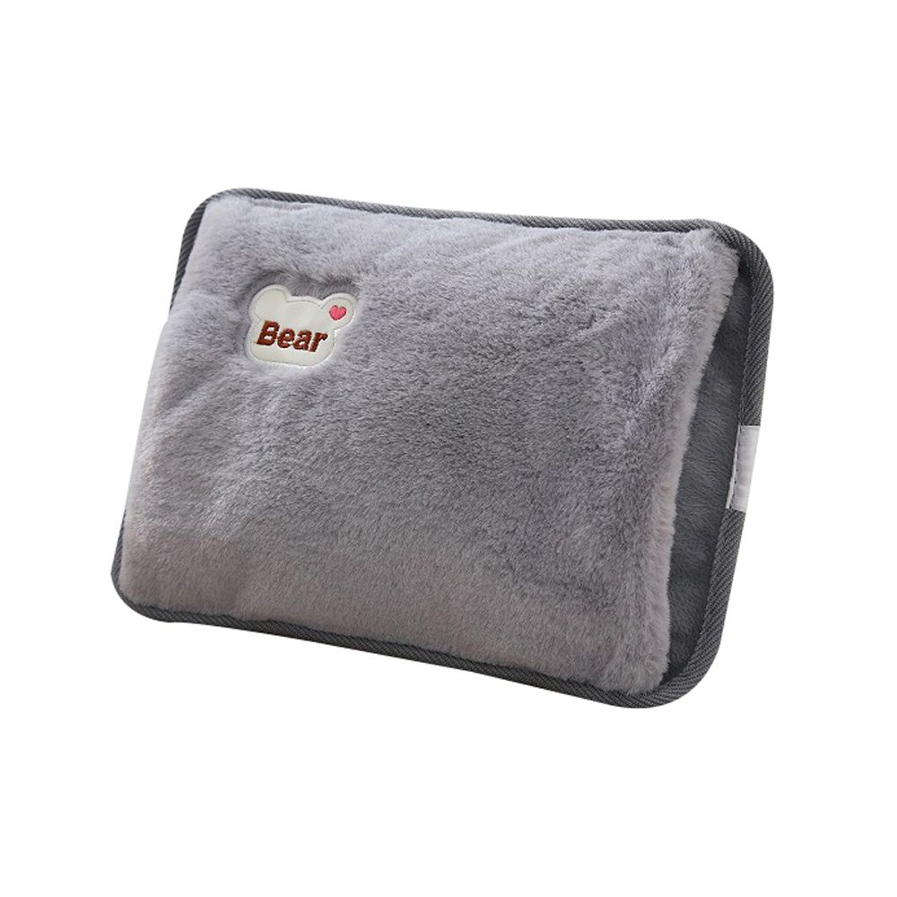 Rechargeable Electric Hot Water Bag Safety Rabbit Fur Reusable Hot Water Bottle Hand Warmer Heat Pack