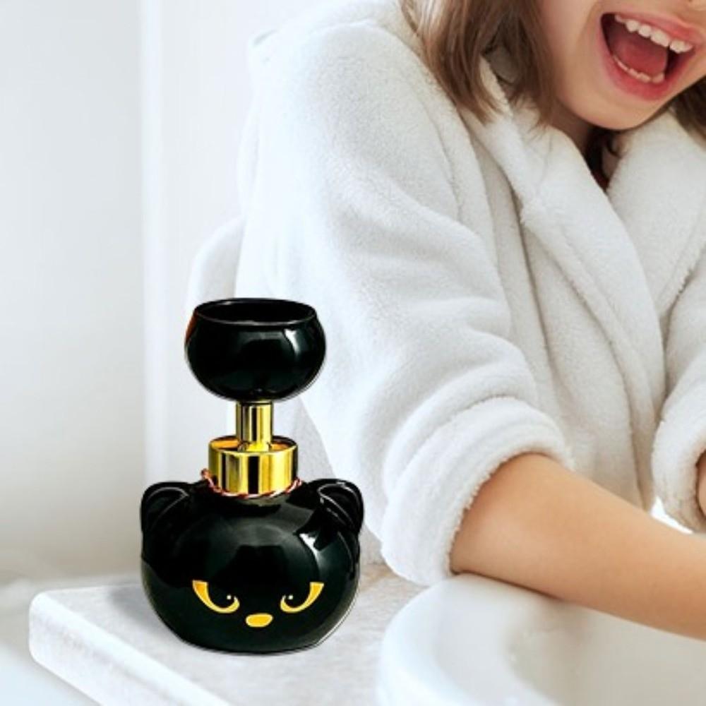 400ml Cat Paw Foam Soap Dispenser Refillable Container Modern Black Kitten Hand Children Plastic Pressing Type Head Bottling
