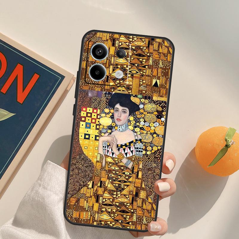 Поцелуй Густава Климта Чехол Для Xiaomi Redmi Note 9 10 11 12 13 14 Pro 9S 10S 11S 12S Redmi 13C 10C 12C 14C Чехол