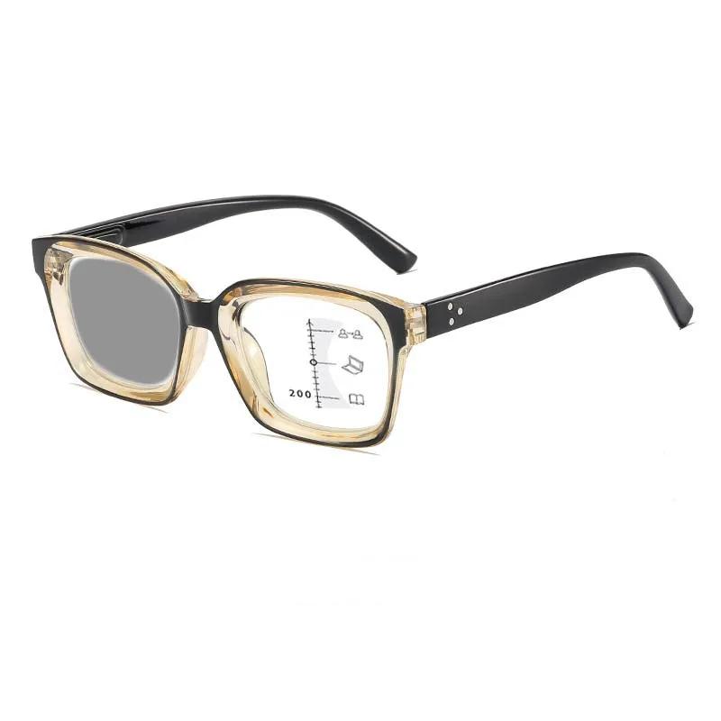 Универсальные прогрессивные мультифокальные фотохромные очки для чтения для женщин и мужчин, блокирующие синий свет, от +1.0 до +4.0