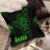 Игровой логотип Razer напечатан на чехле для подушки с дизайном кленовых листьев Счастливый Осенний Урожай декор Праздничный декор Чехол для подушки
