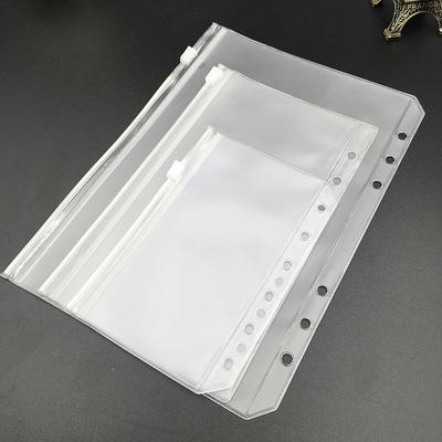 A5A6A7B5A4 Книга 6 отверстий блокнот на кольцах сумка на молнии блокнот для счетов ПВХ сумка для хранения зажим цепочка сумка для карандашей