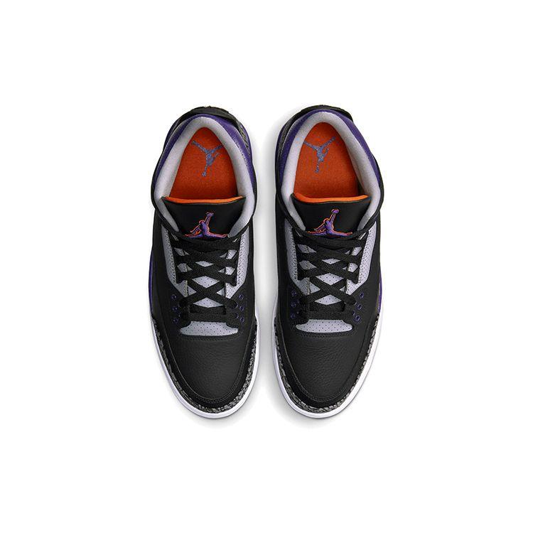 Кроссовки унисекс Air Jordan 3 Retro Court Purple Черный цементно-серый белый CT8532-050