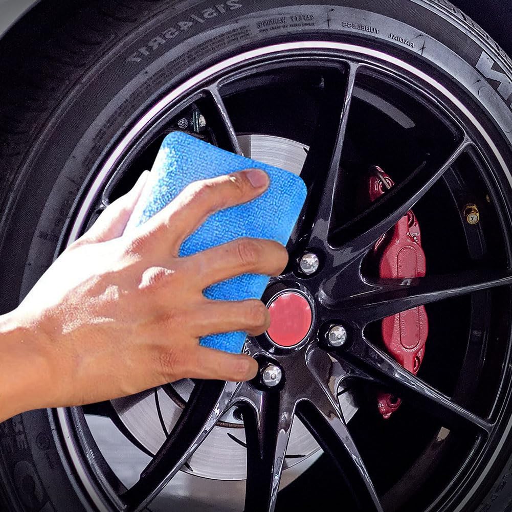 HOMEXCEL Microfiber Applicator Pads, Scratch-Free Car Wash Sponge For Cleaning, Premium Wax Foam Applicator Pads For Car Detailing, 5”X3”, 8Pack