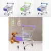 Delightful Mini Metal Shopping Trolley And Multi-functional Basket Toy For Engaging Kids Role Play