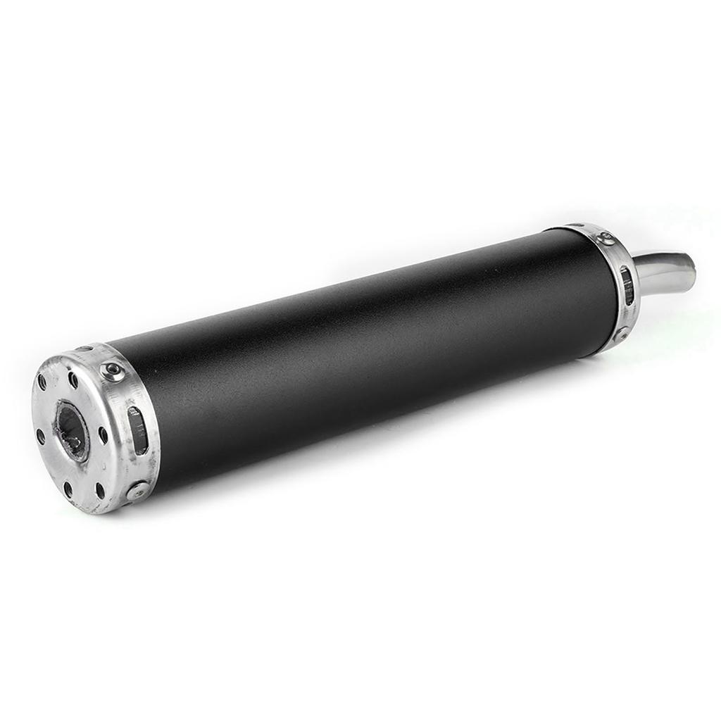 Stainless Steel Exhaust Muffler Silencer 20mm0.8in Modified Parts for 2 Stroke MotorcycleBlack