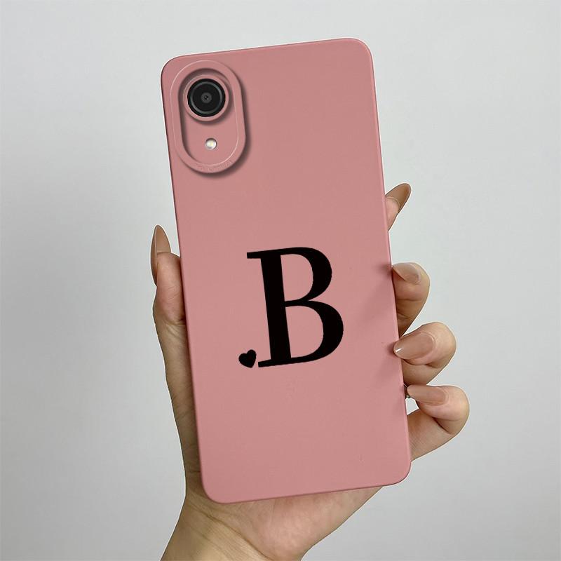 For Samsung A03 Core Case Galaxy A03 Core Cover SM-A032F SM-A032F SM-A032 Luxury Letters Square Phone Case Shockproof Back Cover