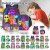 Box Printed Backpack Music Game Student Schoolbag Lunch Bag Pencil Case Set