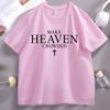 Make Heaven Crowded T Shirt Women Men Christian Faith Tshirt Casual Short Sleeve Tshirt Religious Bible Verse Tees