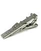 HANG OVER tie musical staff and note Melody Ni Japanese-made clip, motif, (Silver Nickel)