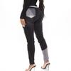 Jeans Vintage Pockets Bottoms Trousers Women Splicing High Elasticity Skinny Jeans Pants for Ladies