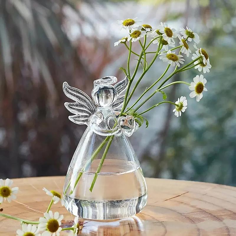 1 шт. прозрачная ваза для гидропоники Angel Home Decor в скандинавском стиле Simple Living Room Study Table Accessories Desk Ornament Glass Flowerpot